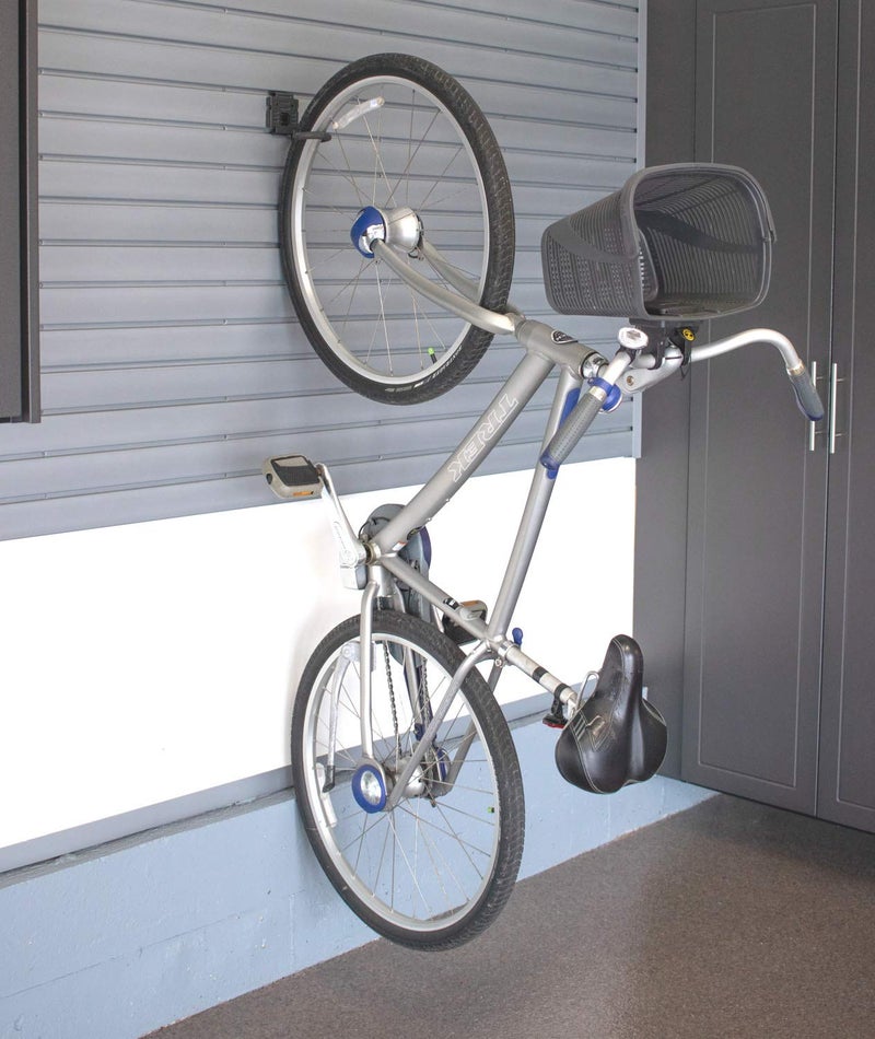 HandiWall 5" Bike Hook with Locking Bracket for Bike Storage on Garage Slatwall Panels - Image 3